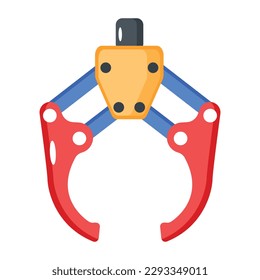 Modern flat vector of claw game  