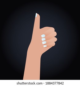 Modern Flat Vector Concept Illustrations. Social Media Ads with Hand Show Thumbs Up Sign. Poster Concept. Web Banner.