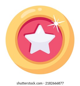 Modern flat vector icon of game point 