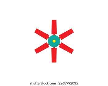 modern flat vector illustration for mobile app, website or desktop app. electric fan flat icon.