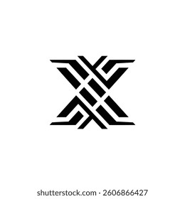 A modern flat vector logo with a sleek letter design.