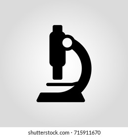 Modern flat vector microscope icon