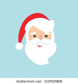 Modern flat vector, Santa Claus