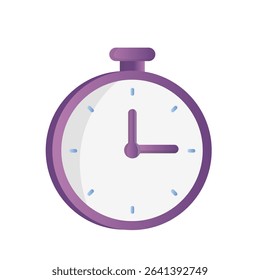 Modern Flat Vector Stopwatch Icon