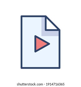 Modern flat video folder icon file