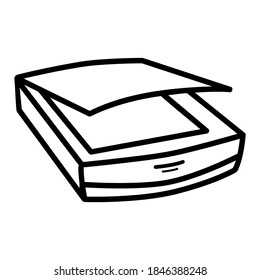 Modern Flatbed Scanner Device hardware office equipment