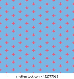 Modern Fleur de lis background pattern, heraldic symbol, flowers decorative backdrop design - vector illustration
