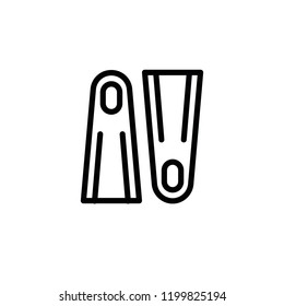 Modern flippers icon