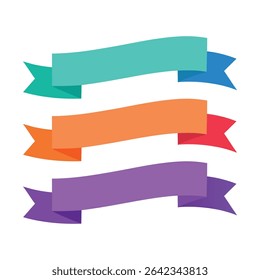 Banners flutuantes modernos no esquema de cores futurista