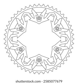 modern floating cnc motor gear shape design 026