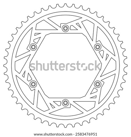 modern floating cnc motor gear shape design