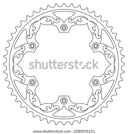 modern floating cnc motor gear shape design 016