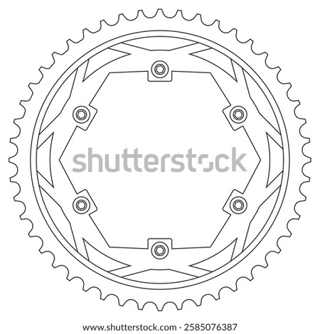 modern floating cnc motor gear shape design 018