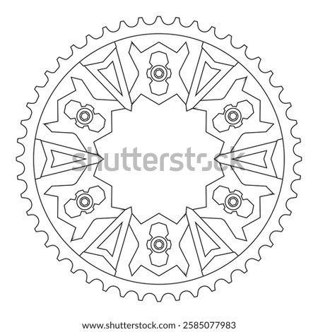 modern floating cnc motor gear shape design 024