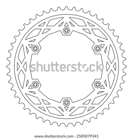 modern floating cnc motor gear shape design 029