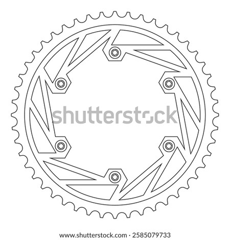 modern floating cnc motor gear shape design 030