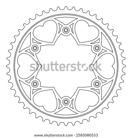 modern floating cnc motor gear shape design 035