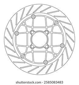 modern floating CNC motorbike racing disc shape design 011