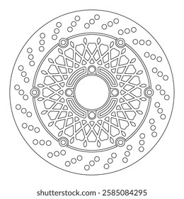 modern floating CNC motorbike racing disc shape design 016