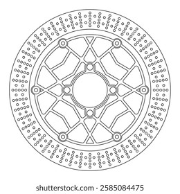 modern floating CNC motorbike racing disc shape design 019