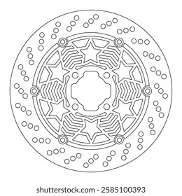 modern floating CNC motorbike racing disc shape design 031