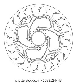 modern floating CNC motorbike racing disc shape design 045