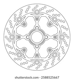 modern floating CNC motorbike racing disc shape design 092