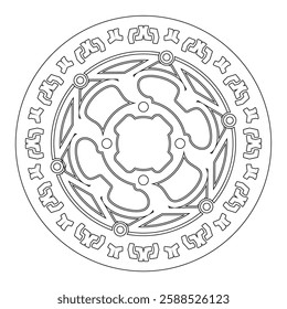 modern floating CNC motorbike racing disc shape design 089