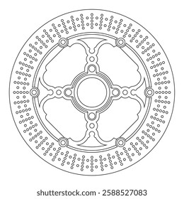 modern floating CNC motorbike racing disc shape design 085