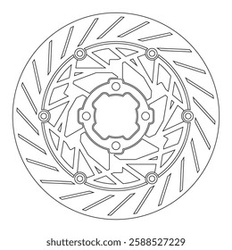 modern floating CNC motorbike racing disc shape design 082