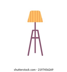 Modern floor lamps for home interior. Cartoon vector illustration.