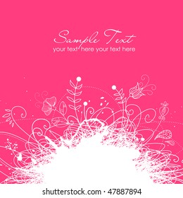 Modern floral background