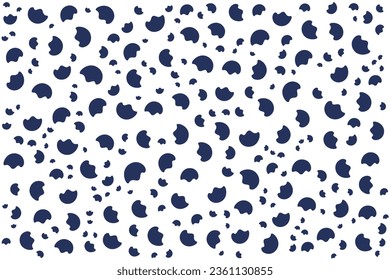 modern floral background with simple shapes