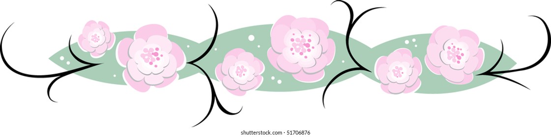 modern floral banner