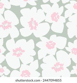 Modern floral exotic print. Collage artistic contemporary seamless pattern. Hand drawn style.