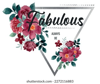 Modern floral flower fashion design for t shirt print foil print detailed