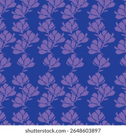 Modern floral with flowers print. Seamless pattern. Hand drawn style.