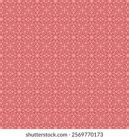 Modern floral geometric ornament pattern 