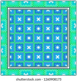 Modern Floral Geometric Pattern. Use for Design, Interior, Fashion. vector Illustration.