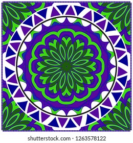 Modern Floral Geometric Pattern. Use for Design, Interior, Fashion. vector Illustration.