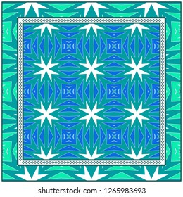 Modern Floral Geometric Pattern. Use for Design, Interior, Fashion. vector Illustration.
