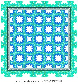 Modern Floral Geometric Pattern. Use for Design, Interior, Fashion. vector Illustration.