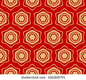 Modern Floral Geometric Pattern. Vector illustration. For fabric, textile, bandana, scarg, print,creative symbol.