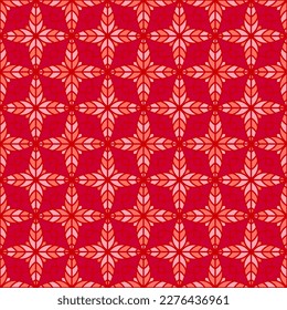 Geometría floral moderna patrón de mosaico vectorial sin costura. Ornamento de muestra geométrica inusual de mosaico. Flor abstracta que repite la impresión textil de azulejos. Patrón gráfico interminable victoriano en inglés