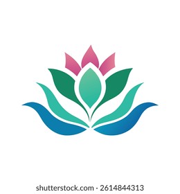 Modern Floral Logo Design – Abstract Bloom Vector Element