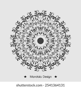 Modern Floral Mandala Flower Coloring Page Design Premium Vector