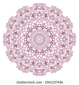 Modern floral ornament. Vector color mandala illustration, Designed for Web, Greeting Card, Poster, Label and Other