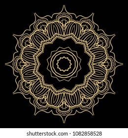 Modern floral ornament. Vector color mandala illustration, Designed for Web, Poster, Label and Other.