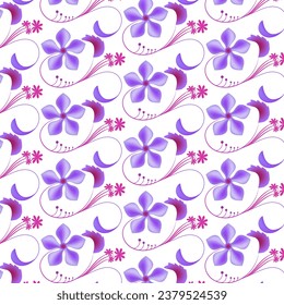 Plantilla vectorial de diseño de fondo de patrones florales modernos