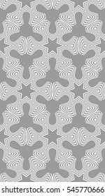 modern floral pattern of geometric ornament. Seamless vector illustration. for interior design, printing, wallpaper. grey color